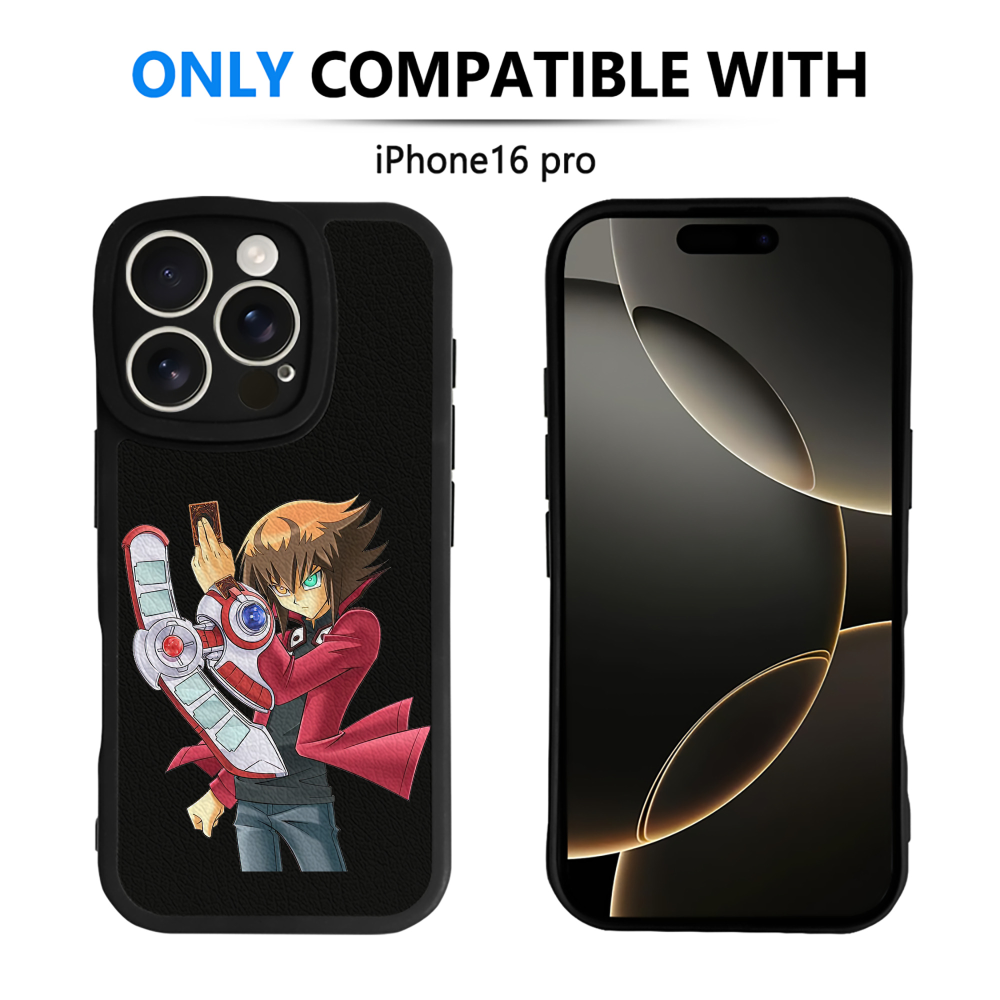 遊☆戯☆王 Yu-Gi-Oh! 【iPhone 16シリーズ対応】シリコンスマホケース（レザー調） 材質：シリコン